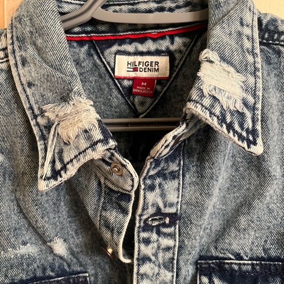 Tommy Hilfiger Unisex Denim Jacket Medium Size Brand New - Picture 2 of 5